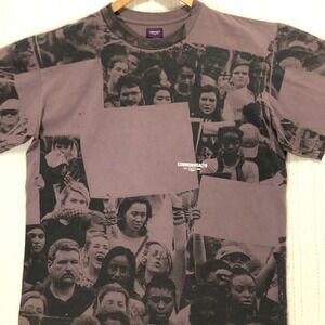 Commonwealth AOP Graphic‎ Print Tee Short Sleeve Crew Neck Men's Size XL